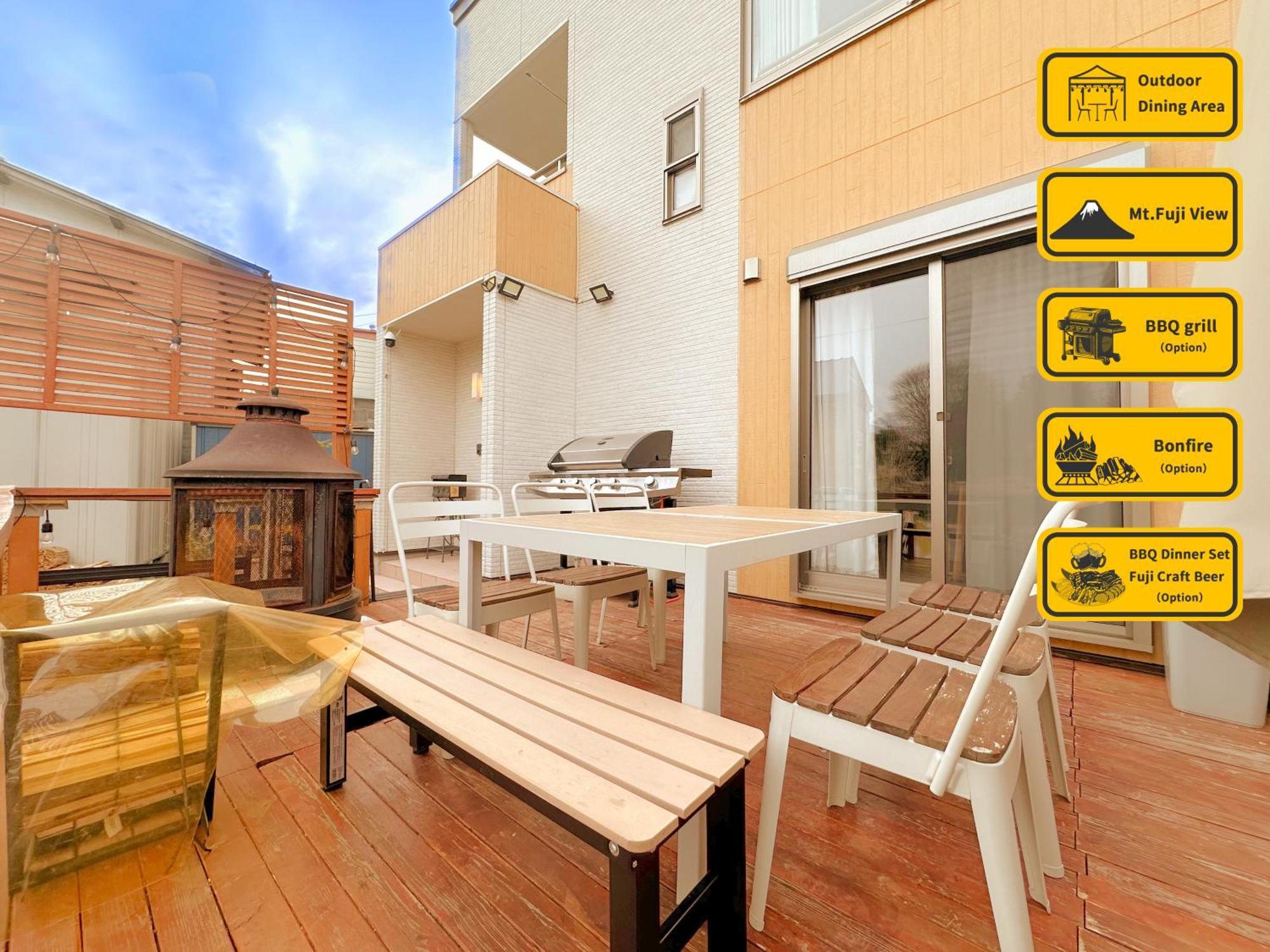 ヴィラ山間堂grandvilla Mt Fuji View Bbq Bonfire Annovillas Sankando Fujikawaguchiko Eksteriør bilde